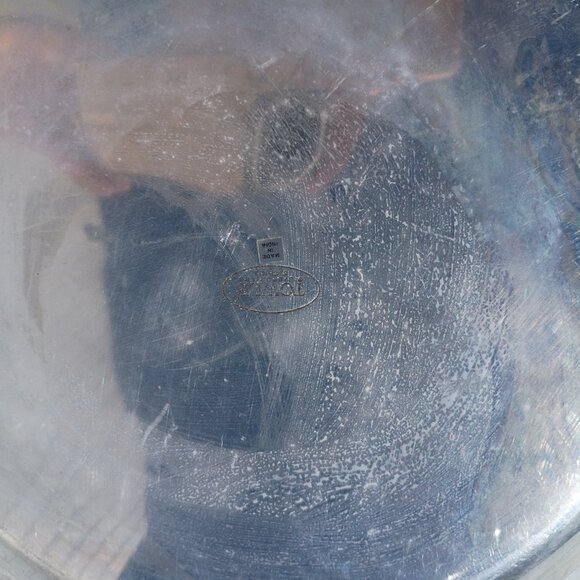 Towle Silversmiths Large Silver Platter Serving Tray with Mother of Pearl Inlay - Picture 4 of 8